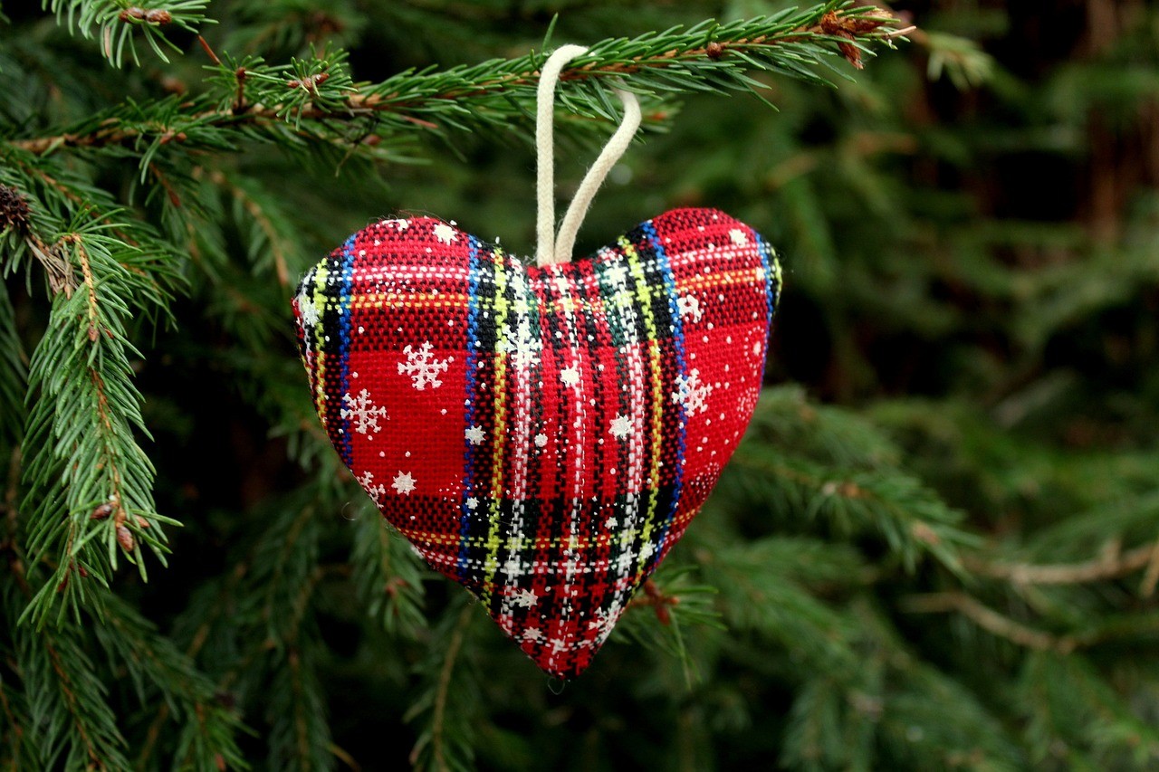 Ornament, Heart, Gratitude, Holiday Market, Christmas Market, Christmas Craft Sale, Christmas Tree