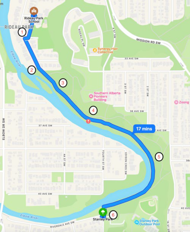 Terry Fox Run Map