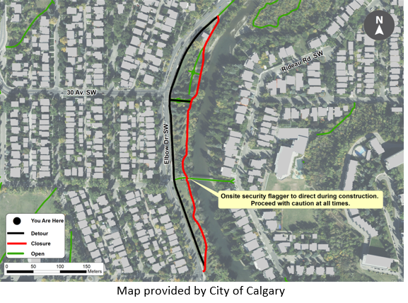 Map of Rideau Bridge