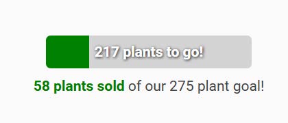 April2 Spring Planter Fundraiser Goal